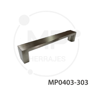 jaladera aluminio níquel cepillado mp 96mm cc 105mm