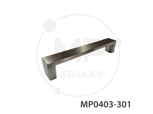 jaladera aluminio niquel cepillado mp 178mm cc 187mm