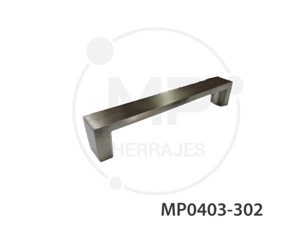 jaladera aluminio níquel cepillado mp 128mm cc 137mm