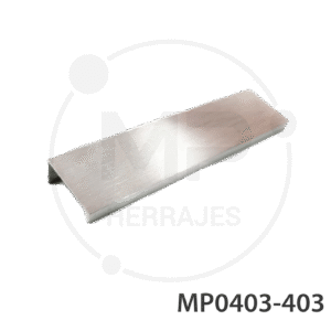 perfil jaladera aluminio cepillado mp