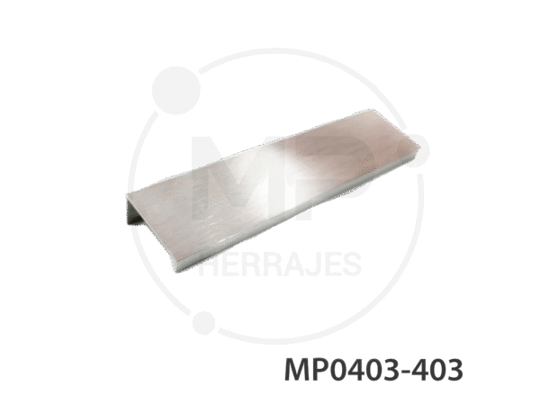perfil jaladera aluminio cepillado mp