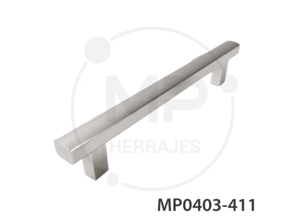 jaladera aluminio niquel cepillado mp 96mm cc 128mm