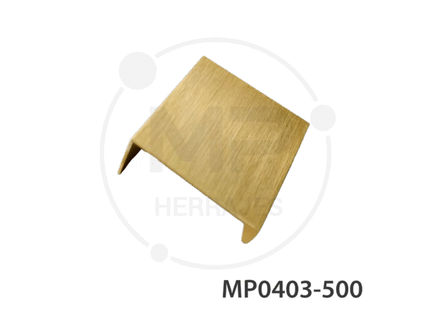 perfil jaladera aluminio dorado cepillado mp 16mm cc 40mm
