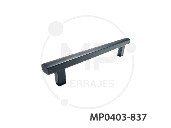 perfil jaladera aluminio negro mate mp 160mm cc 192mm